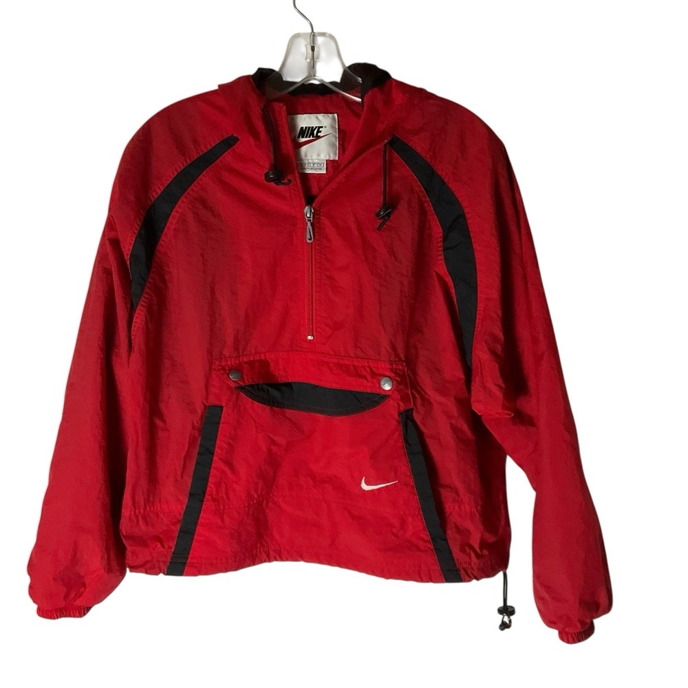 Nike Vintage Jacket Pullover Hooded Cropped Windbreaker